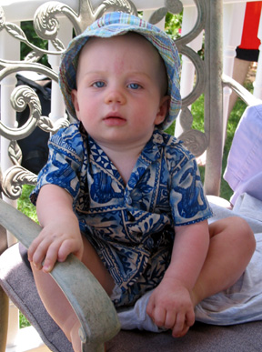 Joël in his Hawaiian shirt