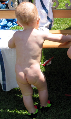 Joël out of the pool