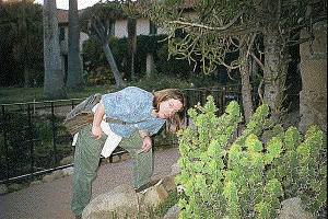 Jacques in courtyard of Mission Jacques in courtyard of Mission